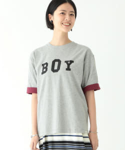 BEAMS BOY / ボーイ ロゴ リバーシブル Tシャツ