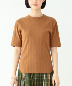 Healthknit × BEAMS BOY / 女裝 復古 羅紋 五分袖 T恤