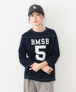 BEAMS BOY / 女裝 數字 足球 3/4 T恤