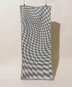 BEAMS / 幾何 棋盤格 長 毛巾