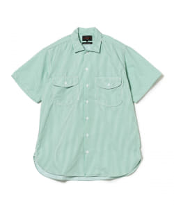 BEAMS PLUS / 男裝 條紋 工作 短袖 襯衫