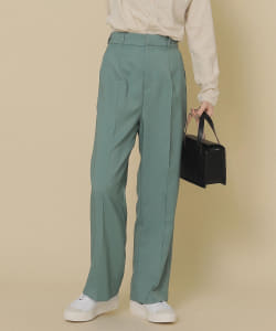 Ray BEAMS / 女裝 斜紋 彈性 寬褲