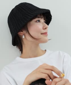 88 / 女裝 再生聚酯纖維 編織 鐘形帽