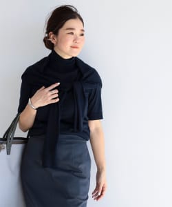 Demi-Luxe BEAMS / 女裝 蠶絲 5分袖 針織衫