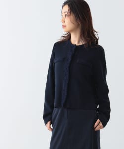 Demi-Luxe BEAMS / 女裝 異素材 針織 開襟衫