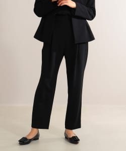 Demi-Luxe BEAMS / 女裝 單打褶 錐形 長褲
