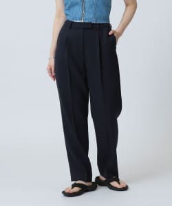 Demi-Luxe BEAMS / 女裝 打褶 錐形 長褲