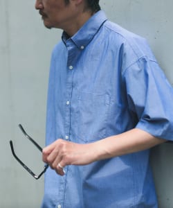B:MING by BEAMS / 男裝 平織布 扣領 襯衫