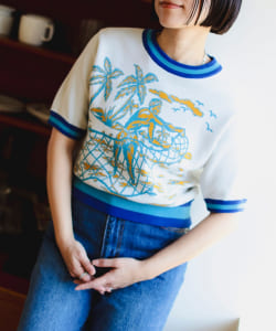 ambiance / 女裝 緹花 針織 短袖 T恤