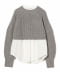 TOP GREY*OFF WHITE