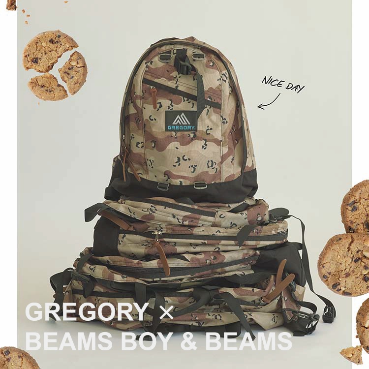 GREGORY × BEAMS BOY & BEAMS｜重新演繹高人氣巧克力脆片迷彩的別注款式與日本同步發售！