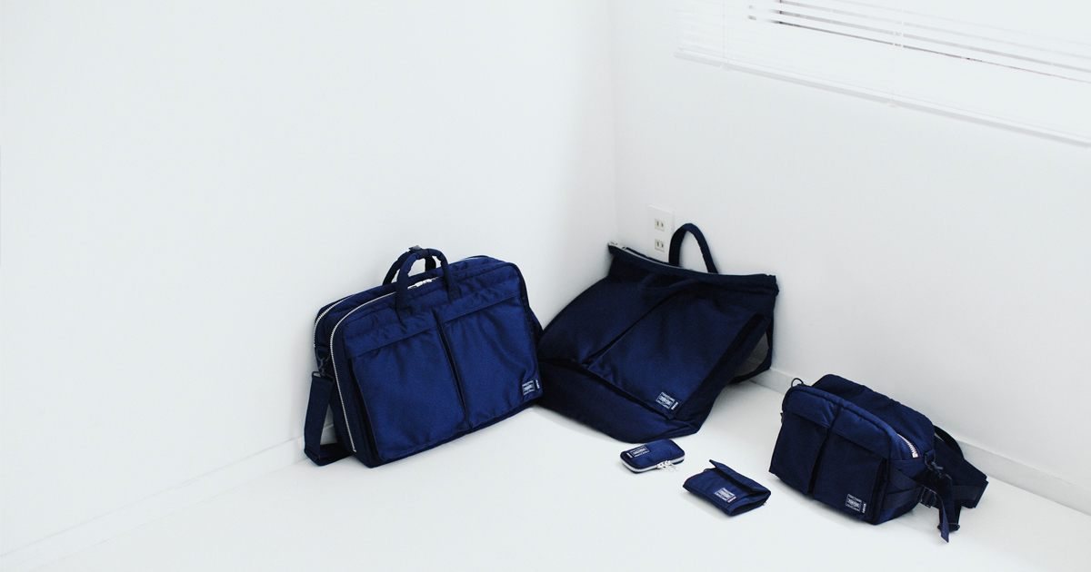 PORTER × BEAMS Indigo TANKER ウエストバッグ-