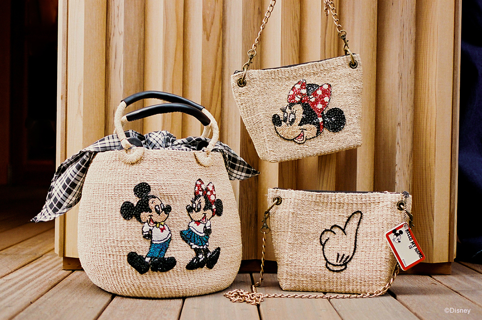 BEAMS Disney カゴバッグディズニー