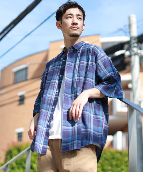 BEAMS ビームズ イージーチェックシャツ easy check shirts