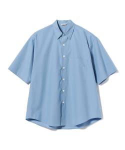 ▲AURALEE / WASHED FINX TWILL BIG HALF SLEEVED SHIRT