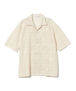 ▲SASQUATCHFABRIX. / Jah Lion Lace Half Sleeve Open Coller Shirt
