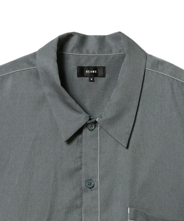 【未使用】 BEAMS ビームス　シャツ　ステラジーン　シャツ BEAMS（ビームス）ステッチ イージーフィット ミニレギュラー