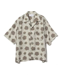 ▲UNUSED / Emblem Pattern Short Sleeve Shirt