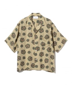 ▲UNUSED / Emblem Pattern Short Sleeve Shirt