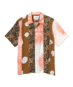 NOMA t.d. / Print & Dye Patchwork Shirt