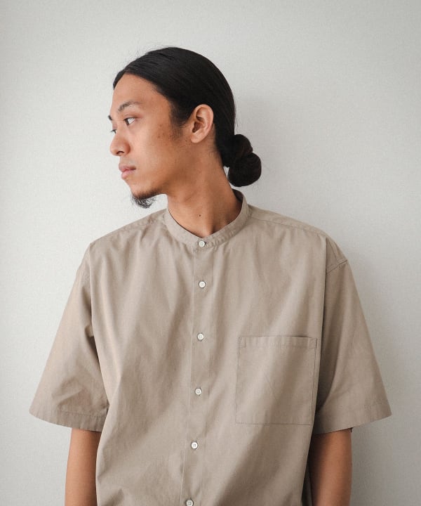 BEAMS（ビームス）バンドカラー イージーフィット シャツ（シャツ
