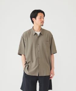 ソリッド イージーフィット ミニレギュラーカラー シャツ