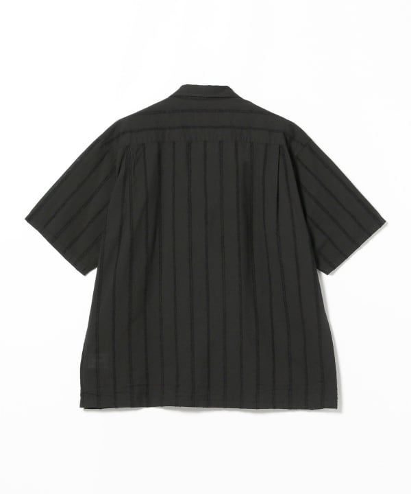 BEAMS（ビームス）ルーズフィット ストライプ オープンカラー