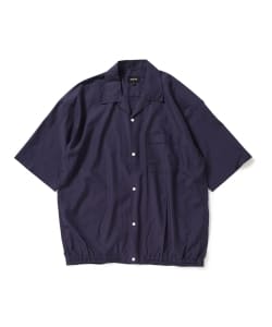 ▲BEAMS / シャーリング オープンカラーシャツ