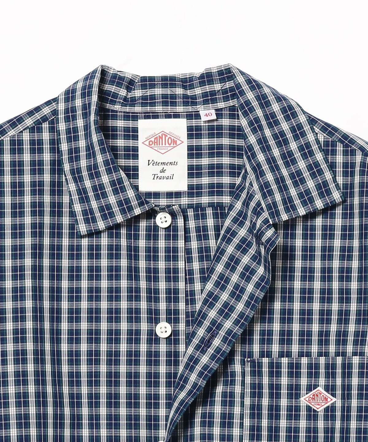 BEAMS DANTON / SHORT SLEEVE WORK SHIRT (Shirts, Blouses