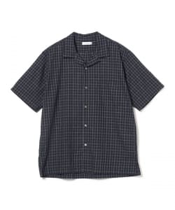 nanamica / Open Collar Panama Plaid Short Sleeve Shirt