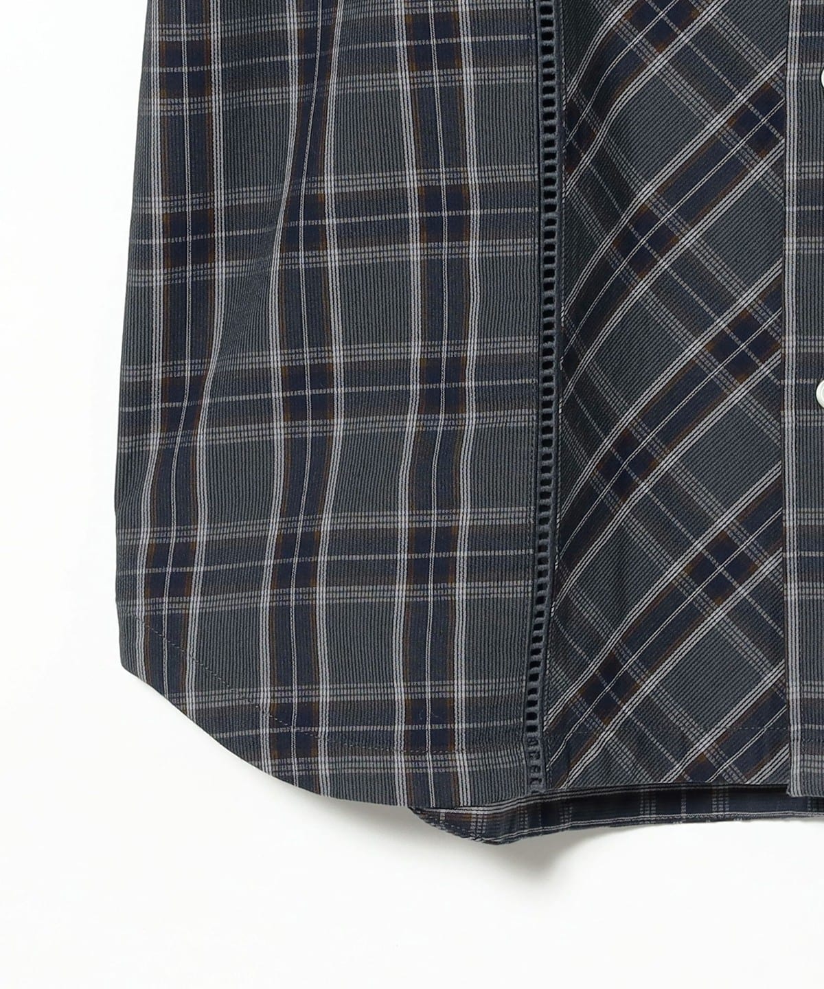 【GREY】レース タータンチェックシャツ BEAMS（ビームス）レース タータンチェックシャツ（シャツ・ブラウス