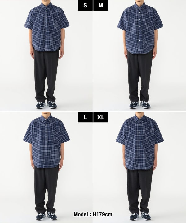 BEAMS GOLF ネイビー ボタンダウンシャツ BEAMS GOLF（ビームス ゴルフ）〈MEN〉 PURPLE LABEL