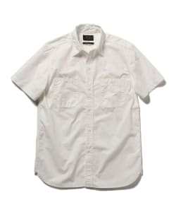 ▲BEAMS PLUS / ポプリン 半袖ワークシャツ