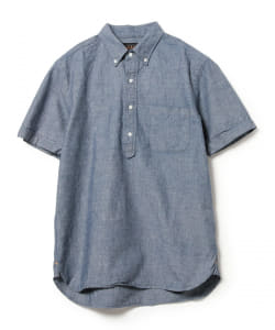 ▲BEAMS PLUS / シャンブレー プルオーバー ショートスリーブ ボタンダウン シャツ