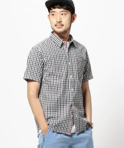 ▲BEAMS / ギンガムチェック ミニレギュラーシャツ