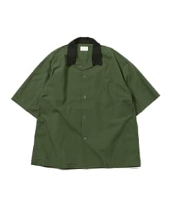 ▲【WEB限定】BEAMS / NEW STANDARD 2トーン オープンカラー シャツ