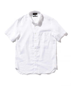 ▲BEAMS PLUS / リネン COOLMAX(R)  ボタンダウン ショートスリーブシャツ