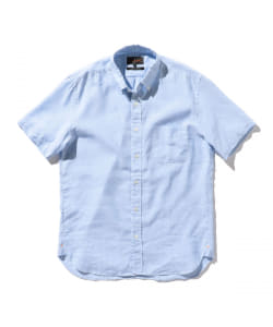 ▲BEAMS PLUS / リネン COOLMAX(R)  ボタンダウン ショートスリーブシャツ