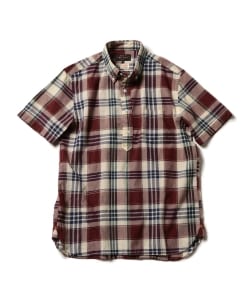 ▲BEAMS PLUS / プルオーバー マドラス ボタンダウンシャツ