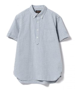 ▲BEAMS PLUS / インディゴ ブルオーバー ショートスリーブシャツ
