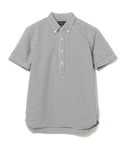 ▲BEAMS PLUS / インディゴ ブルオーバー ショートスリーブシャツ