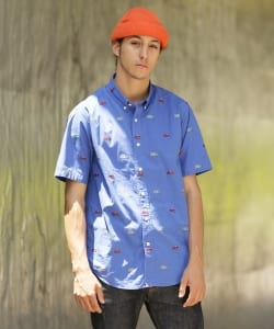 ▲BEAMS / カットジャカード総柄シャツ