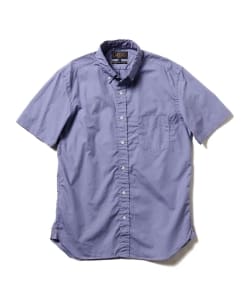 ▲BEAMS PLUS / カラーブロード 半袖 ボタンダウンシャツ