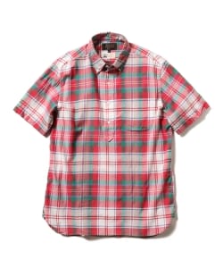 ▲BEAMS PLUS / マドラス プルオーバー 半袖 ボタンダウンシャツ