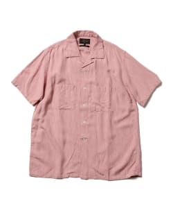 ▲BEAMS PLUS / スラブヤーン 半袖 オープンカラー シャツ