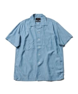 ▲BEAMS PLUS / スラブヤーン 半袖 オープンカラー シャツ