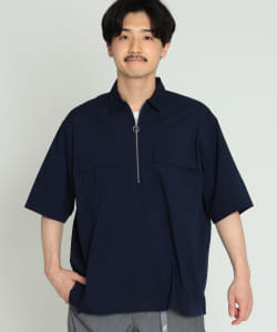 ▲BEAMS / SOLOTEX(R) ハーフジップ シャツ