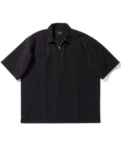 ▲BEAMS / SOLOTEX(R) シアサッカー ハーフジップ シャツ