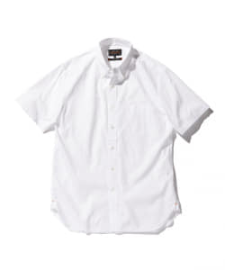 ▲BEAMS PLUS / カラーブロード 半袖 ボタンダウン シャツ