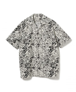 GOLD / COTTON SLAB LEOPARD S/S SHIRT